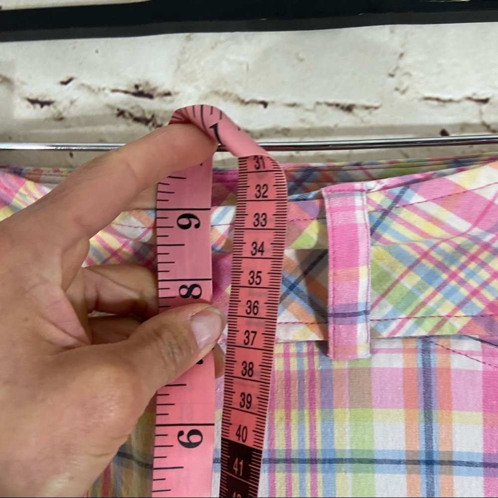 Tracy Evans Plaid Capri pant size 9 - Picture 3 of 7